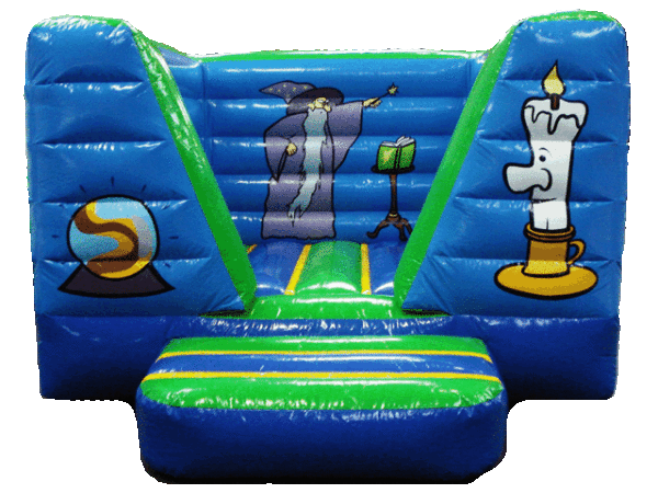 Bouncy castle "The sorcerer" available when renting a birthday room